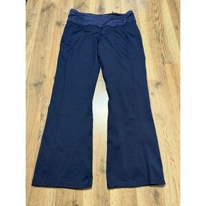 Tangerine Pants Women's Size Large Blue Pull On Yoga Pants Activewear Mid Rise